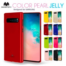 [Special]Mercury Goospery Jelly Case for Samsung Galax S10 [Red]